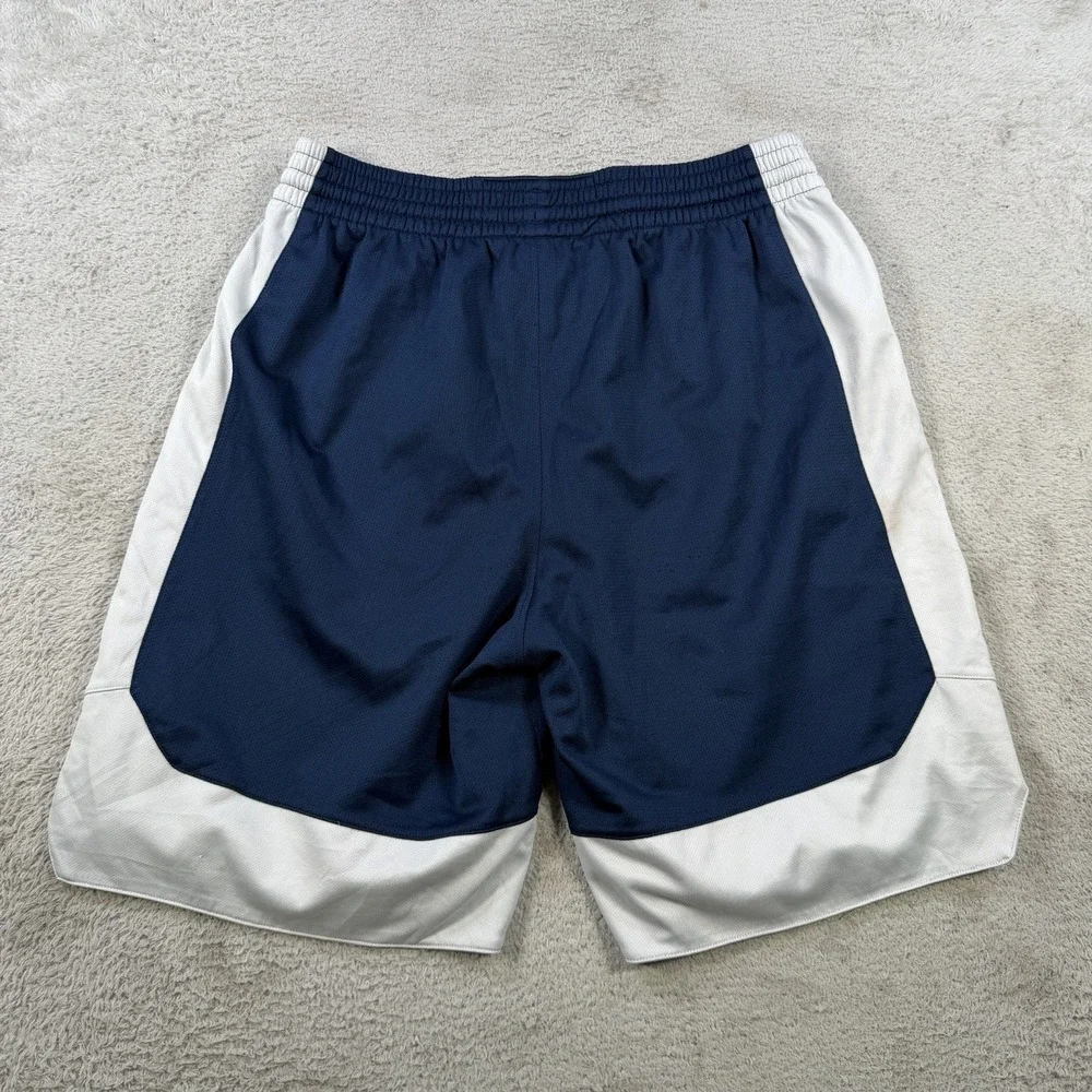 Adidas Shorts Mens Large Navy White Basketball Athletic Gym Drawstring Active